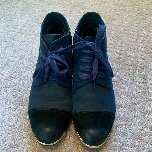 Navy Booties - Picture 1 of 6